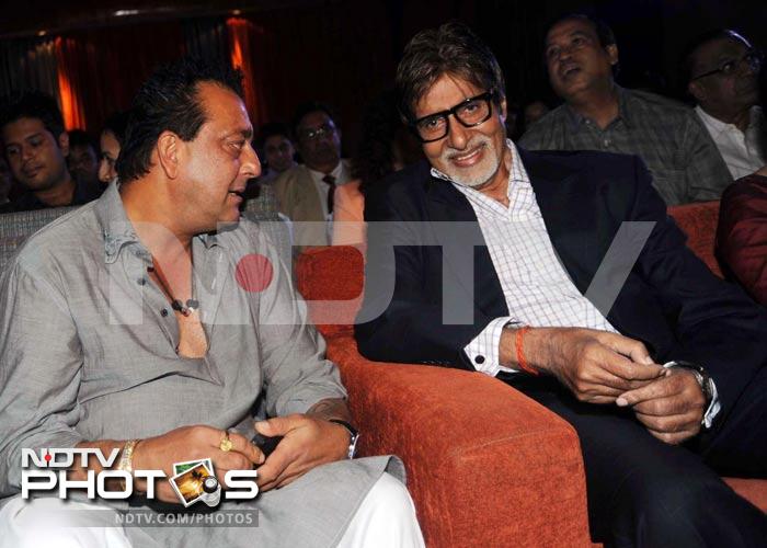 Big B bonds with Sanjay Dutt, leaves Prachi Desai out