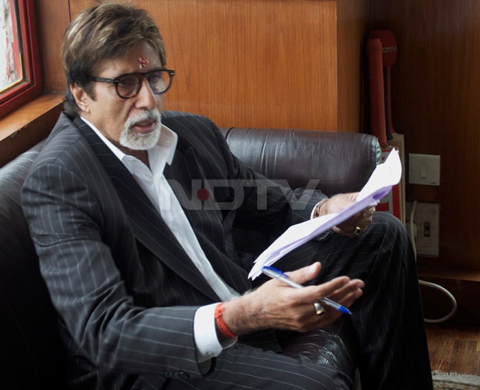 Big B at NDTV