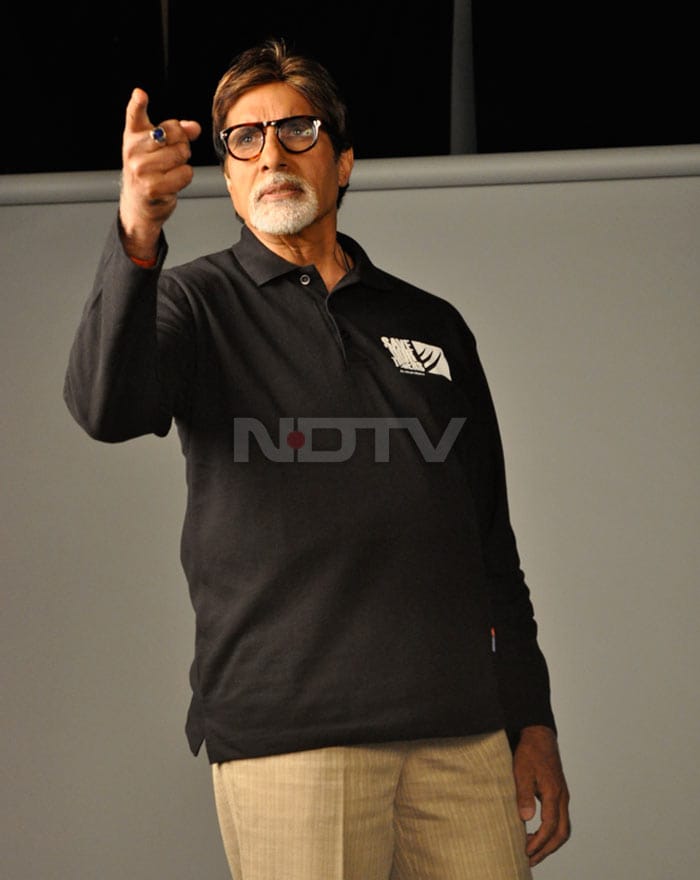 Big B at NDTV