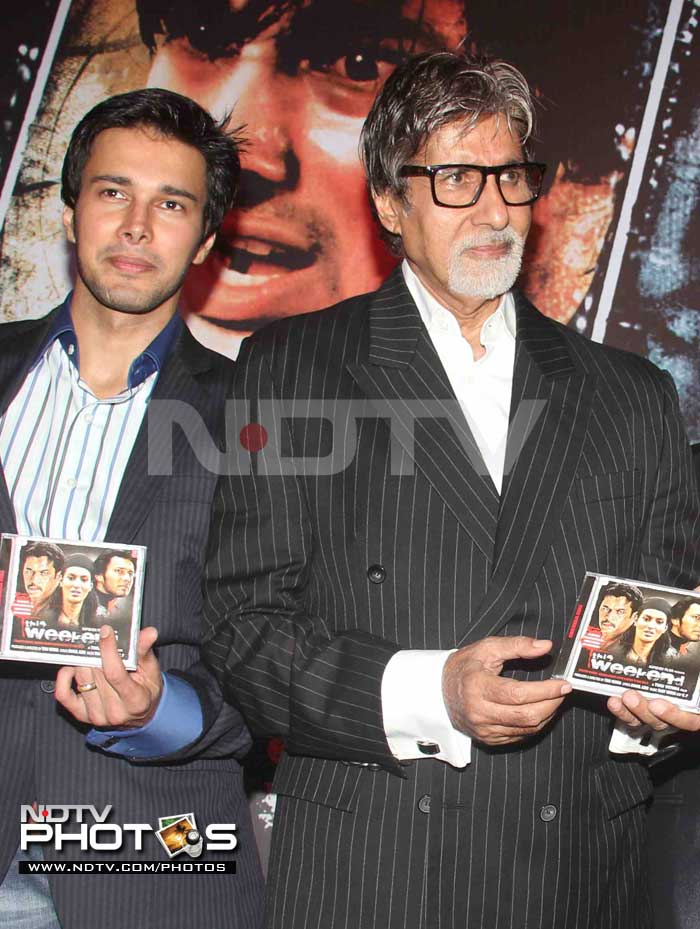 Spotted: Big B launches an album, Azaan\'s starry music launch