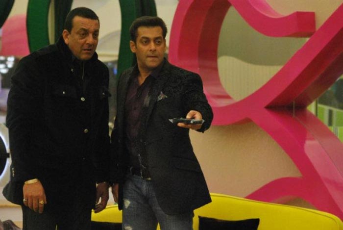 Sanjay-Salman on sets of Bigg Boss Season 5