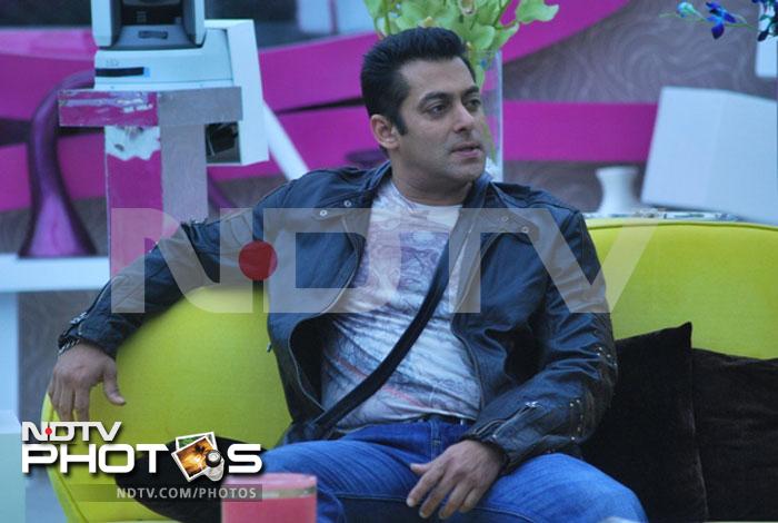 Salman Khan inside the Bigg Boss house