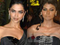 Sexy beauties in black at Filmfare