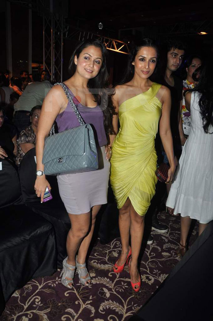 Amrita and Malaika pose for the shutterbug.