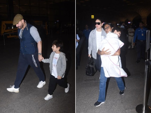Blockbuster Airport Spotting: Kareena Kapoor, Saif Ali Khan And Others