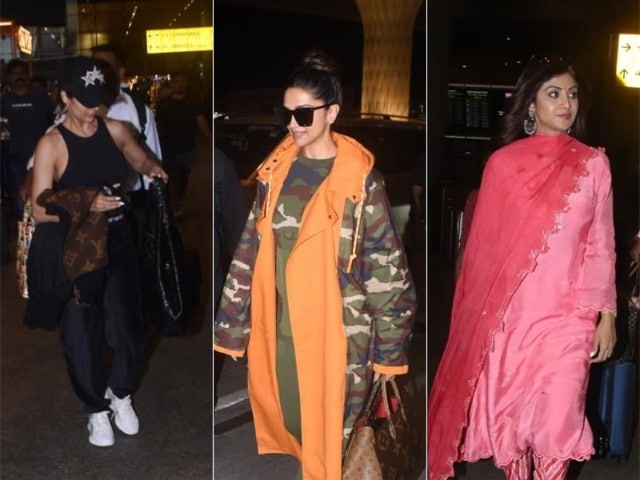 Photo : Blockbuster Airport Spotting: Deepika Padukone, Malaika Arora And Shilpa Shetty