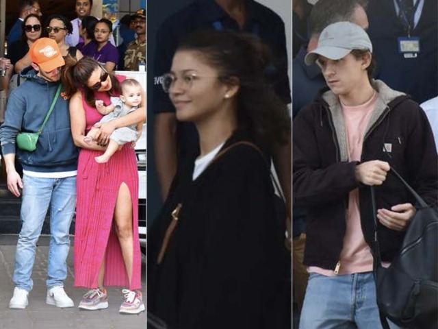 Blockbuster Airport Spotting: Priyanka-Nick With Daughter Malti Marie, Zendaya-Tom Holland