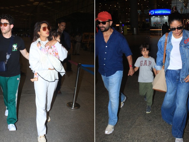 Blockbuster Airport Spotting: Kareena Kapoor With Fam And Priyanka Chopra Blockbuster Airport Spotting: Kareena Kapoor With Fam And Priyanka Chopra