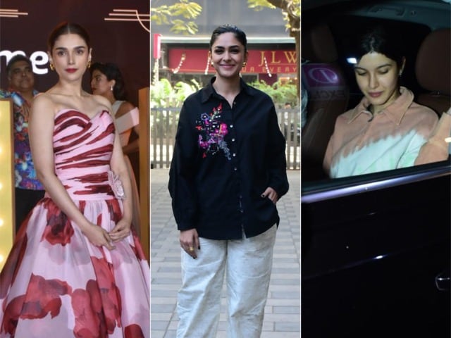 Photo : Blockbuster Celeb Spotting: Shanaya Kapoor, Aditi Rao Hydari, Mrunal Thakur And Others