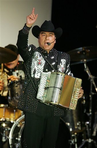 Los Tigres del Norte's Jorge Hernandez performs during BMI's 14th annual Latin Music Awards.