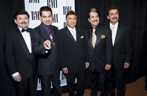 Music Group Los Tigres del Norte arrives at the BMI Latin Music Awards in Las Vegas.