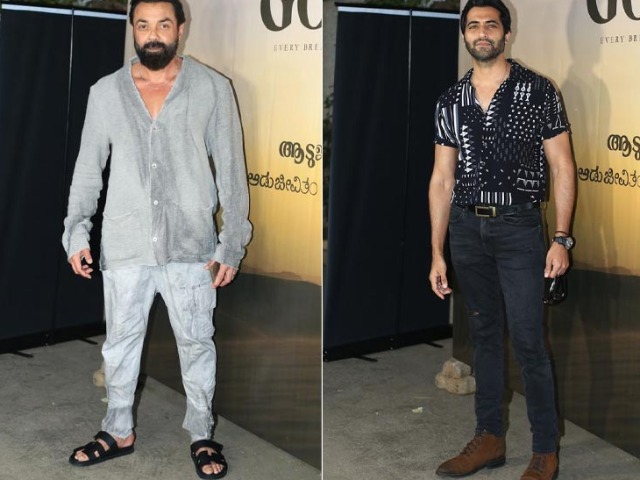 Bobby Deol, Akshay Oberoi And Others At <i>Aadujeevitham</i> Screening