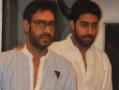 Ajay, Abhishek meet fans at the NDTV studio