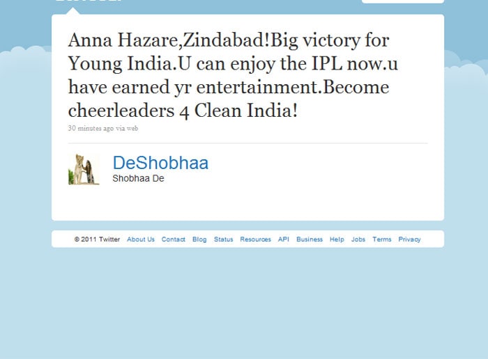Bollywood congratulates Anna Hazare