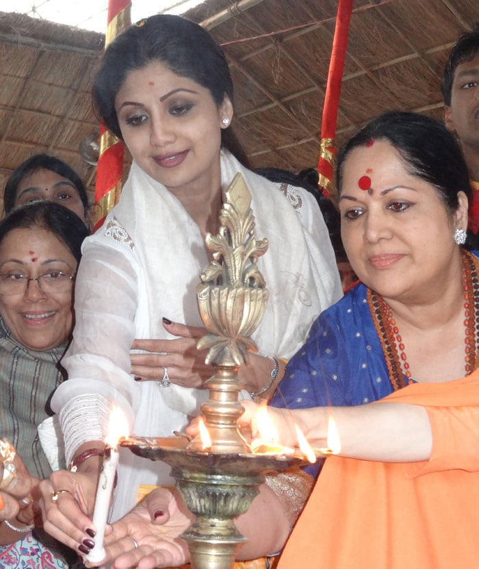 Shilpa Shetty at Kumbh Mela