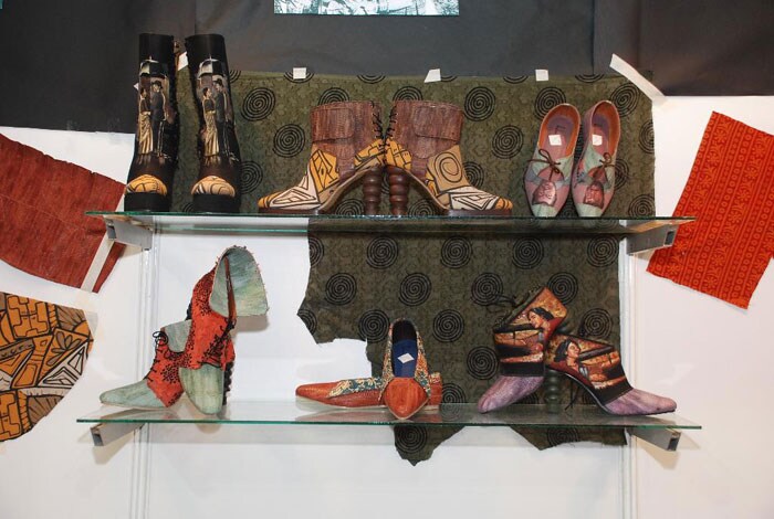 The footwear, mostly boots and flat shoes, was produced in two weeks and the price ranges from Rs.4,000 to Rs.10,000.