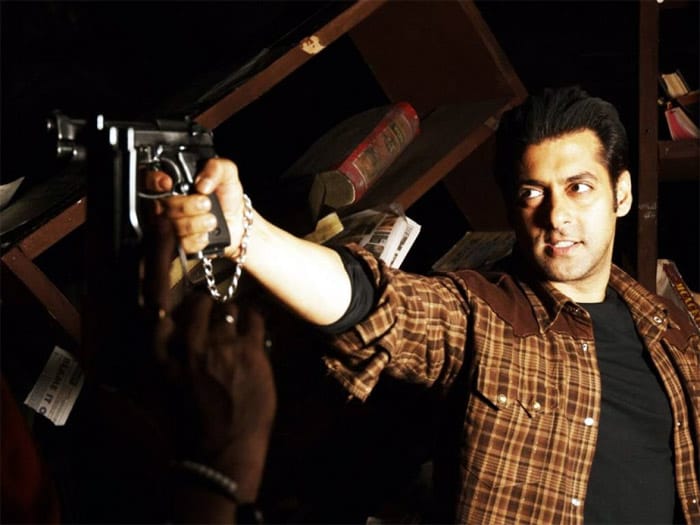 <i><b>Wanted</i></b> (2009)<br>
<b>Net Gross collection</b>: Rs. 60,54,00,000 <br> 
<b>Cast</b>: Salman Khan, Ayesha Takia, Om Puri, Mahesh Manjrekar, Sayaji Shinde, Prakash Raj, Aseem Merchant, Vinod Khanna<br>
<b>Directed by</b>: Prabhu Deva<br>
<b>Synopsis</b>: Radhe is a hardcore gangster. A sharpshooter with a sharp brain, he works for Gani Bhai, the dreaded Mafioso, but on his own terms. Totally fearless, Radhe single handedly eliminates Gani Bhai's enemies one by one; making more enemies in the process than he bargained for... He's astounded when the young and pretty Jhanvi professes her liking for him. Inspector Talpade's lustful eyes fall on Jhanvi. He doesn't know that Jhanvi has developed a soft corner for Radhe. Whether it's the Golden Gang or Data Pawle's Gang; everybody wants the biggest piece of the lucrative cake that is Mumbai and the only way to get it is to eliminate whoever gets in the way. As Mumbai reels under bloody gang wars, Commissioner Ashraf Khan vows to make the city crime free and starts his campaign by arresting 200 criminals in a single day. It's free for all with gangsters from rival gangs out to get each other and the police out to get the whole lot of them. And in a surprising twist, Radhe becomes the most wanted man in Mumbai. Wanted dead by the gangsters because he knows too much. Wanted alive by the police because they're desperate to know what he knows. (Source: Official release)