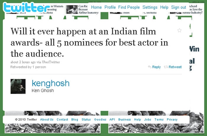 Bollywood tweets Oscars