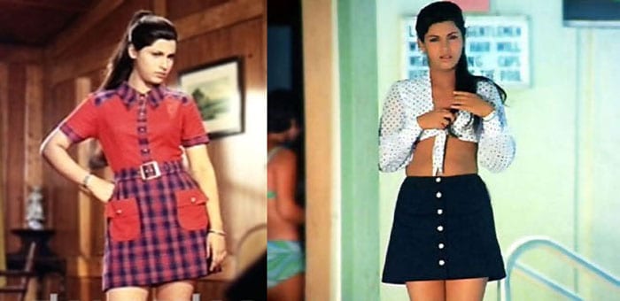 Short Stuff: A miniskirt was all it took to launch Dimple Kapadia to instant stardom in <i>Bobby</i>.