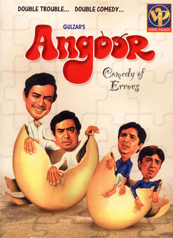 <i>Angoor</i> was a double-double whammy with Sanjeev Kumar and Deven Verma as two sets of separated at birth twins! Confused? So is everyone in the movie...