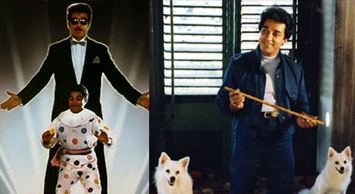 <i>Appu Raja</i> had the talented Kamal Haasan as a pair of twins, one of which was a dwarf. Mini Kamal was a lethal weapon who the cops guessing and the audience on the edge of their seats.