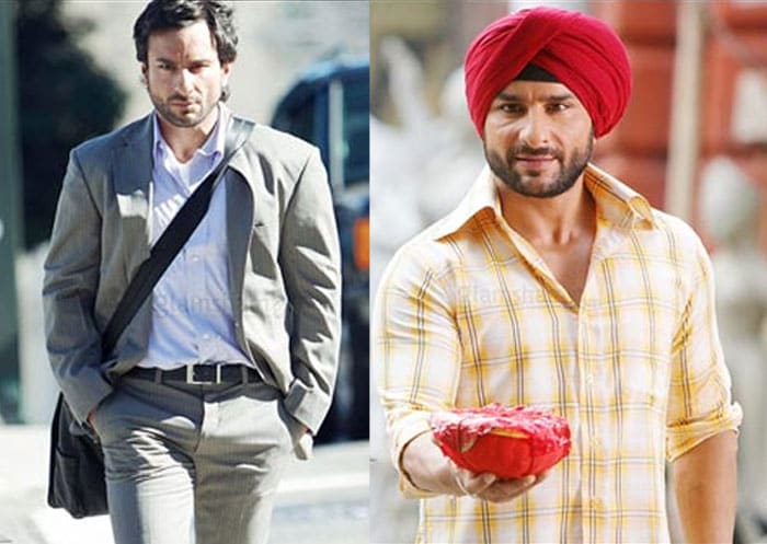 Saif Ali Khan played cool dude Jai and a very credible Sardar Veer Singh in parallel time-line romance <i>Love Aaj Kal</i>.