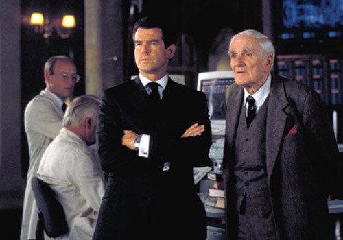 <B>Do unto Bond</b>: When the actual M.I.6, (British Foreign Intelligence agency), realised that a scene from <I>The World is Not Enough</i> (1999) would be shot near their headquarters, they disallowed it. However, Foreign Secretary Robin Cook, gave them a go-ahead saying, 'After all Bond has done for Britain, it was the least we could do for Bond.'