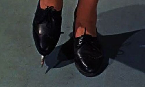 <B>Venomous</b>: A particularly lethal gadget in <I>From Russia With Love</I> (1963) was a shoe with a poisonous knife. This concept was subsequently used by Heath Ledger when he played The Joker in the superhit film <I>The Dark Knight</i> (2008).