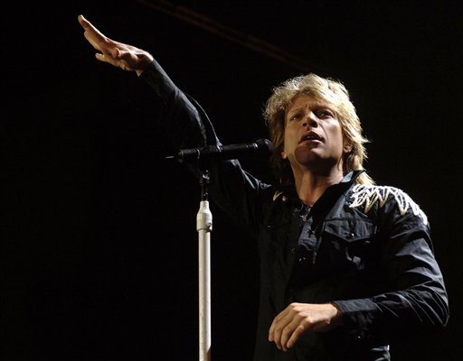 Bon Jovi performs at the O2 Arena.