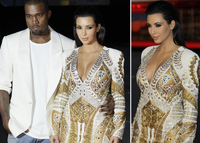 Kim and Kanye get romantic in Cannes