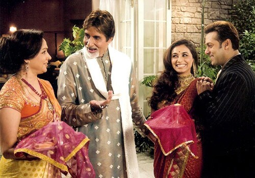 <B>Back with Big B</b>: So popular was the Big B-Hema Malini duo that the Chopras invited them to play husband-wife again in <I>Baabul</i> in 2006. Salman   Khan came back to be a part of this project, which also included Rani Mukherjee and John Abraham.