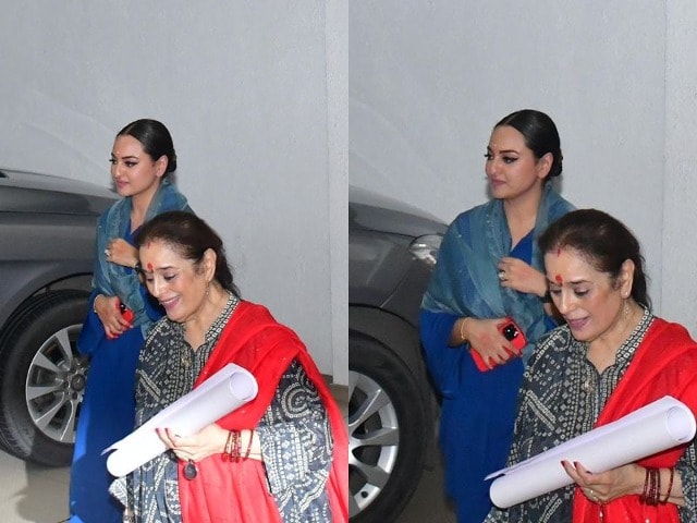 Photo : Bride-To-Be Sonakshi Sinha Paints The Town Blue Ahead Of Her Wedding