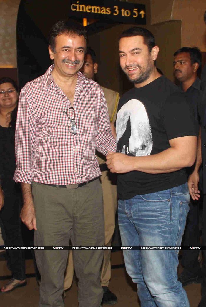 Aamir and Rajkumar Hirani seemed to have a lot to catch up on.