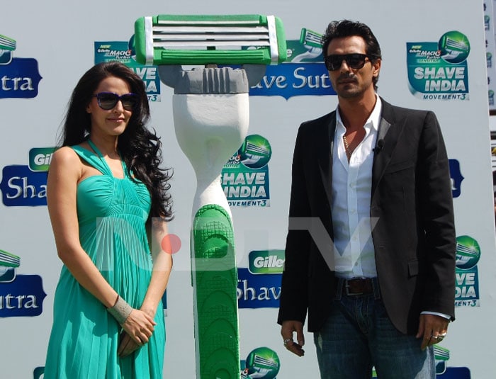 Spotted: Arjun Rampal has a close shave!