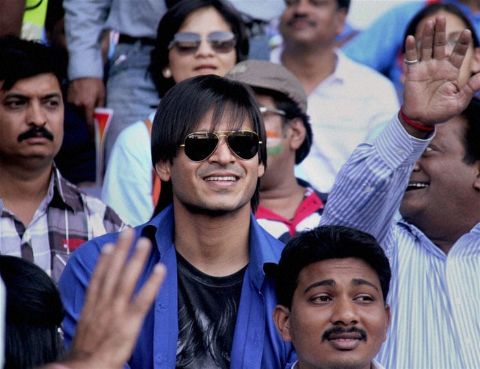 Spotted: Vivek Oberoi at Nagpur World Cup Match