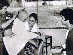 A bald little Bachchan