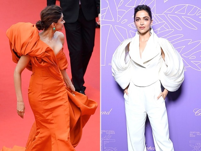 Photo : Cannes 2022: Deepika Swaps Sunset Orange For Classic White
