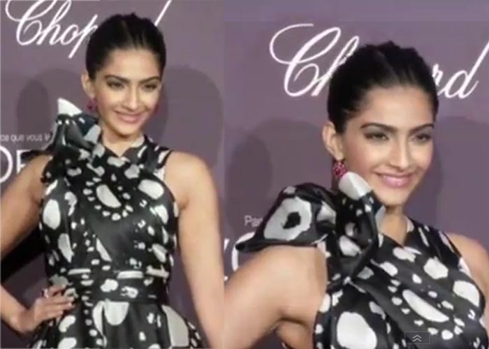 Glam girl Sonam sizzles at Cannes