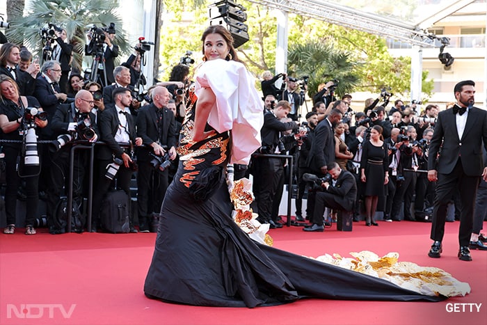 Bollywood actress and a regular at the Cannes Film Festival, Aishwarya Rai Bachchan walked the red carpet on May 16 (Image Courtesy: Getty)