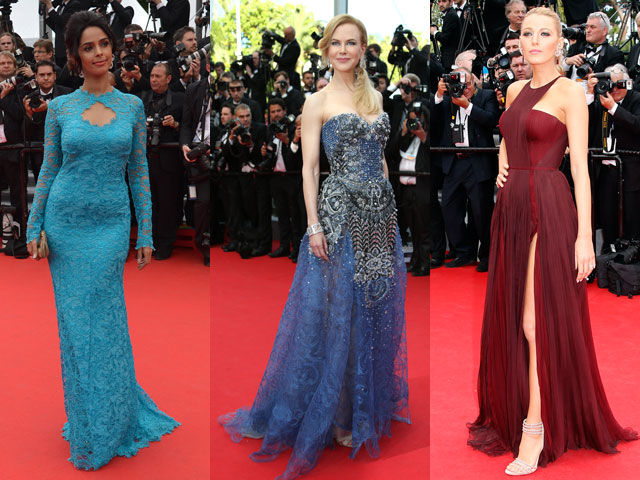 It's Frock o' Clock in Cannes: Mallika, Nicole, Blake