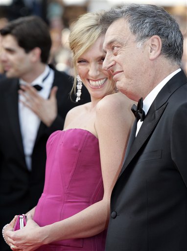 Jury member and actress Toni Collette and British director Stephen Frears, president of the Jury, arrive for the screening of the film My Blueberry Nights, at the 60th International film festival in Cannes.