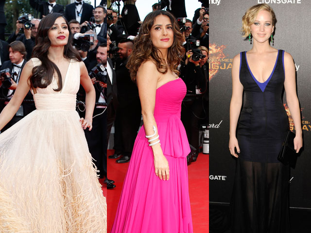 Photo : Cannes Fashion Parade: Freida, Salma, Jennifer