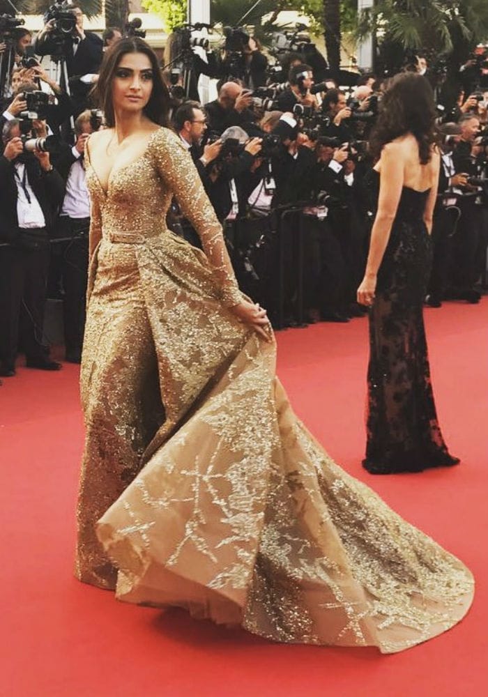 Cannes Film Festival: Sonam Kapoor Dazzles In Gold