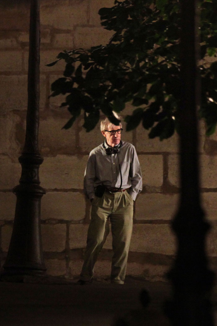 On location: Carla Bruni shoots for Woody Allen film