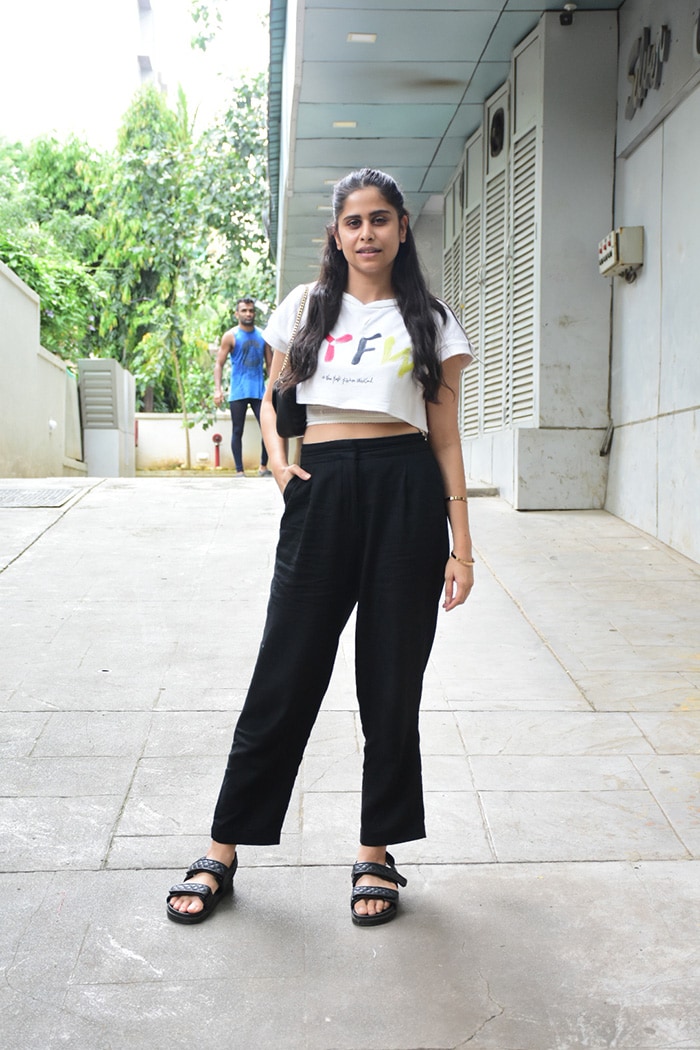 Sai Tamhankar was spotted in Bandra.