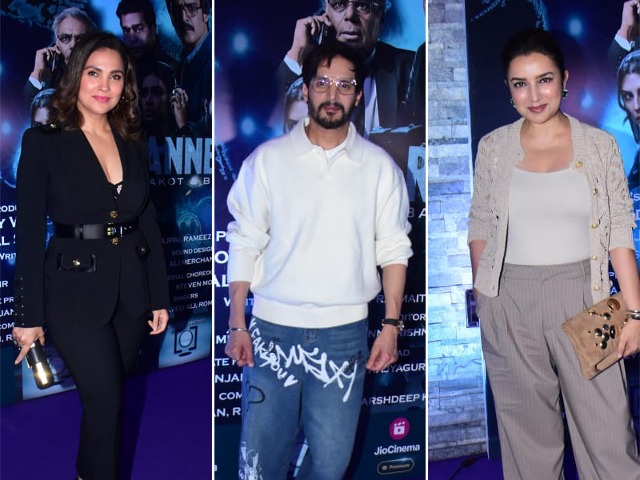 Celeb Rush Hour At <i>Ranneeti: Balakot & Beyond</i> Success Party