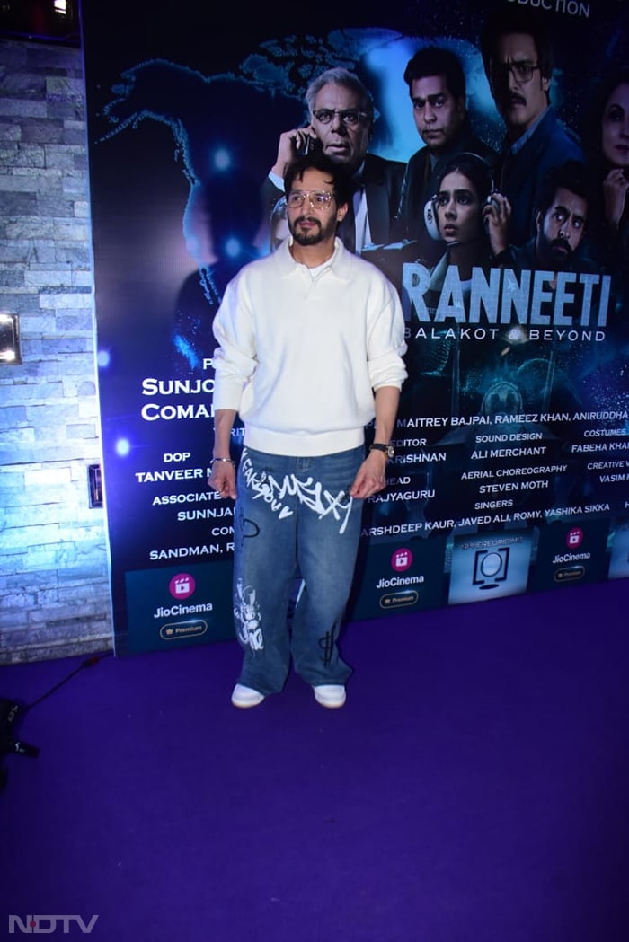 Jimmy Shergill was at his latest series <i>Ranneeti: Balakot & Beyond</i>'s success party. (Image Courtesy: Varinder Chawla)