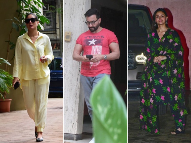Celeb Spotting: Kareena Kapoor-Saif Ali Khan And Alia Bhatt In The City