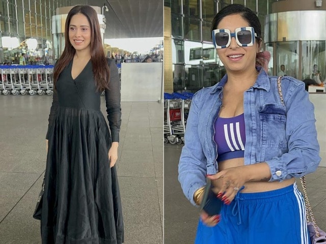 Photo : Celeb Spotting: Nushrratt Bharuccha and Neha Bhasin At Airport