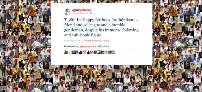 Wishes on Twitter for Rajinikanth